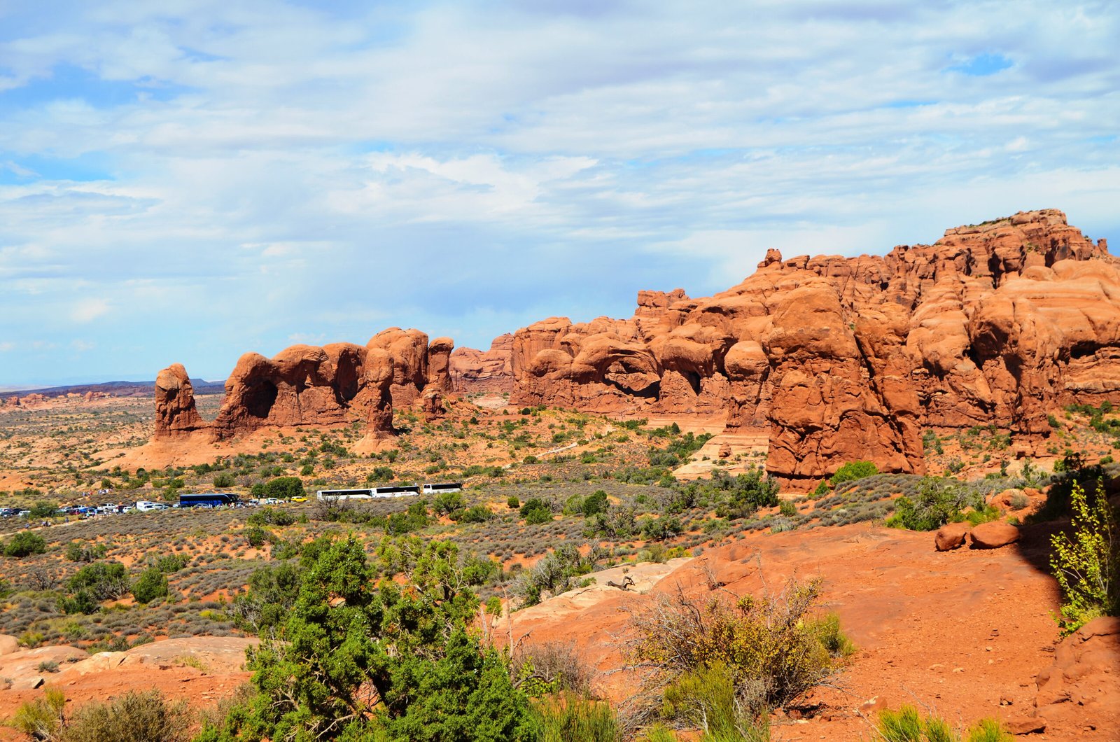 A beautiful scenery of the famous Arches National Park, Utah, USA